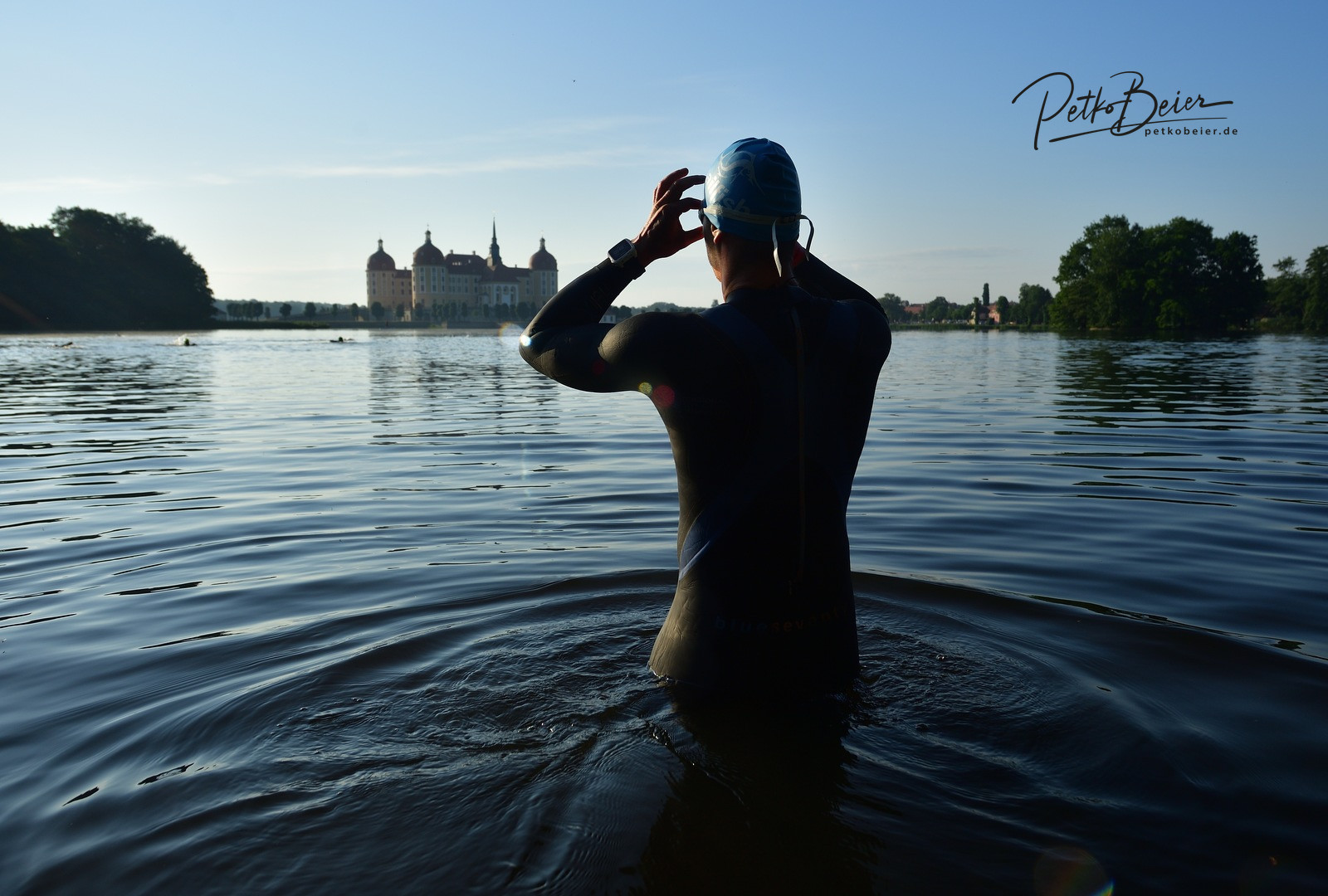 Schwimmstart Schloss-Triathlon moritzburg 2023
